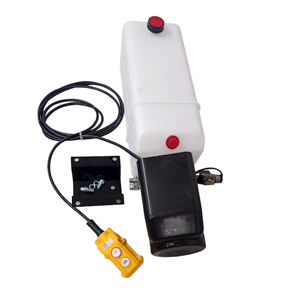 Zasilacz hydrauliczny 12V , 2KW , 11Litr. z pilot przewód .