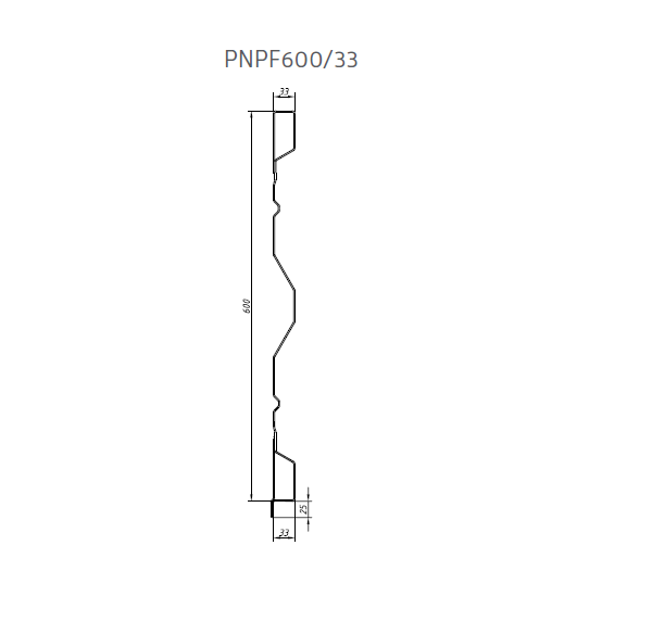 STAL.PROFIL NADSTAWY PRZÓD L=2442mm