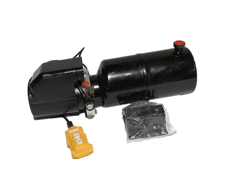Zasilacz hydrauliczny 12V , 2KW , 8 Litr. z pilot przewód .zbiornik stalowy
