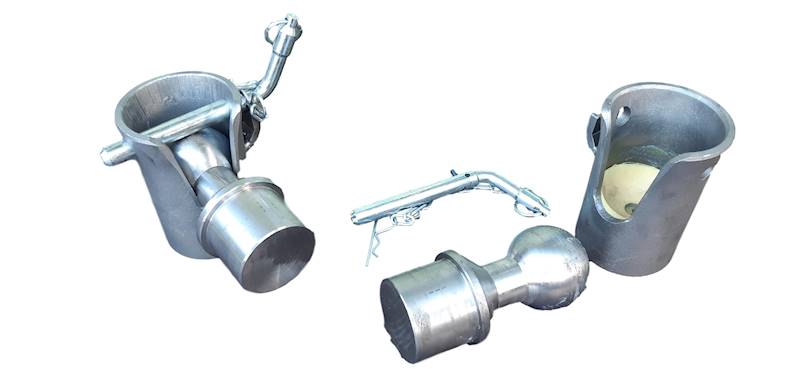 ZESTAW KULOWY LEWY I PRAWY WYWROTU D=58(2kule+2tuleje+2bolce)-8Ton
