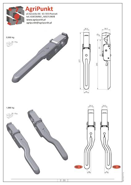 ZAMKNIECIE BURTOWE ,ZAMEK PRAWE 664N