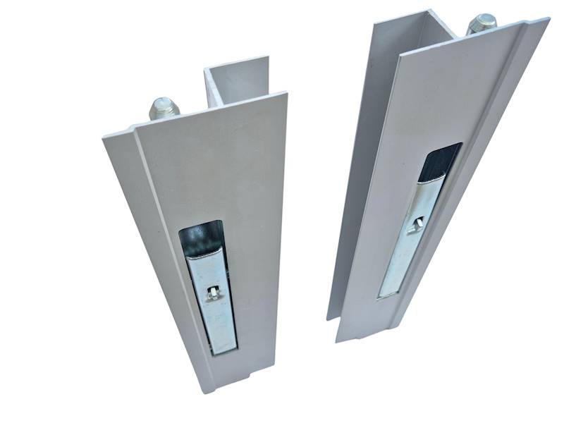 Zamknięcie pionowe prawe alu H400/25 Z NOSKIEM