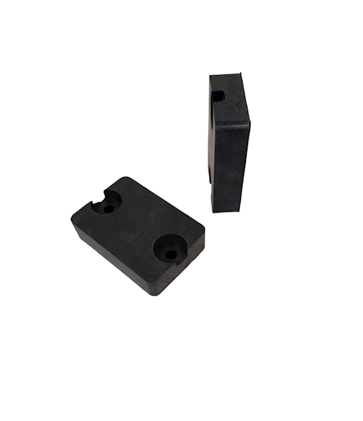 ODBÓJ GUMOWY 95X65X20mm 2 OTWORY, PRZYCZEPA D-47, d-50