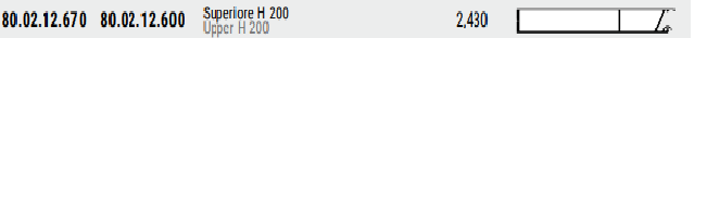 PROFI BURTOWY GÓRNY ALU H200/25 TR2 L=6900