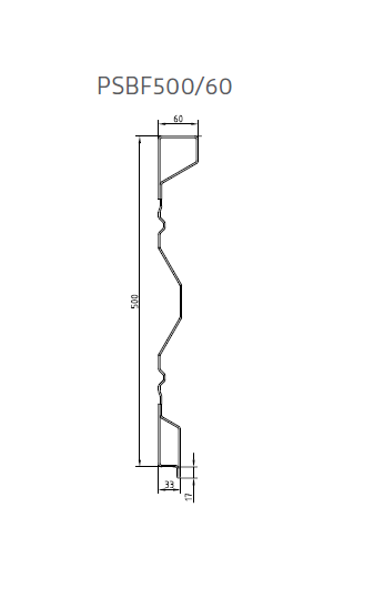 STAL. PROFIL BOK DOLNY L=5150 mm
