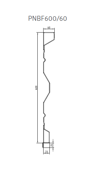STAL.PROFIL NADSTAWY BOK L=3288 mm =2