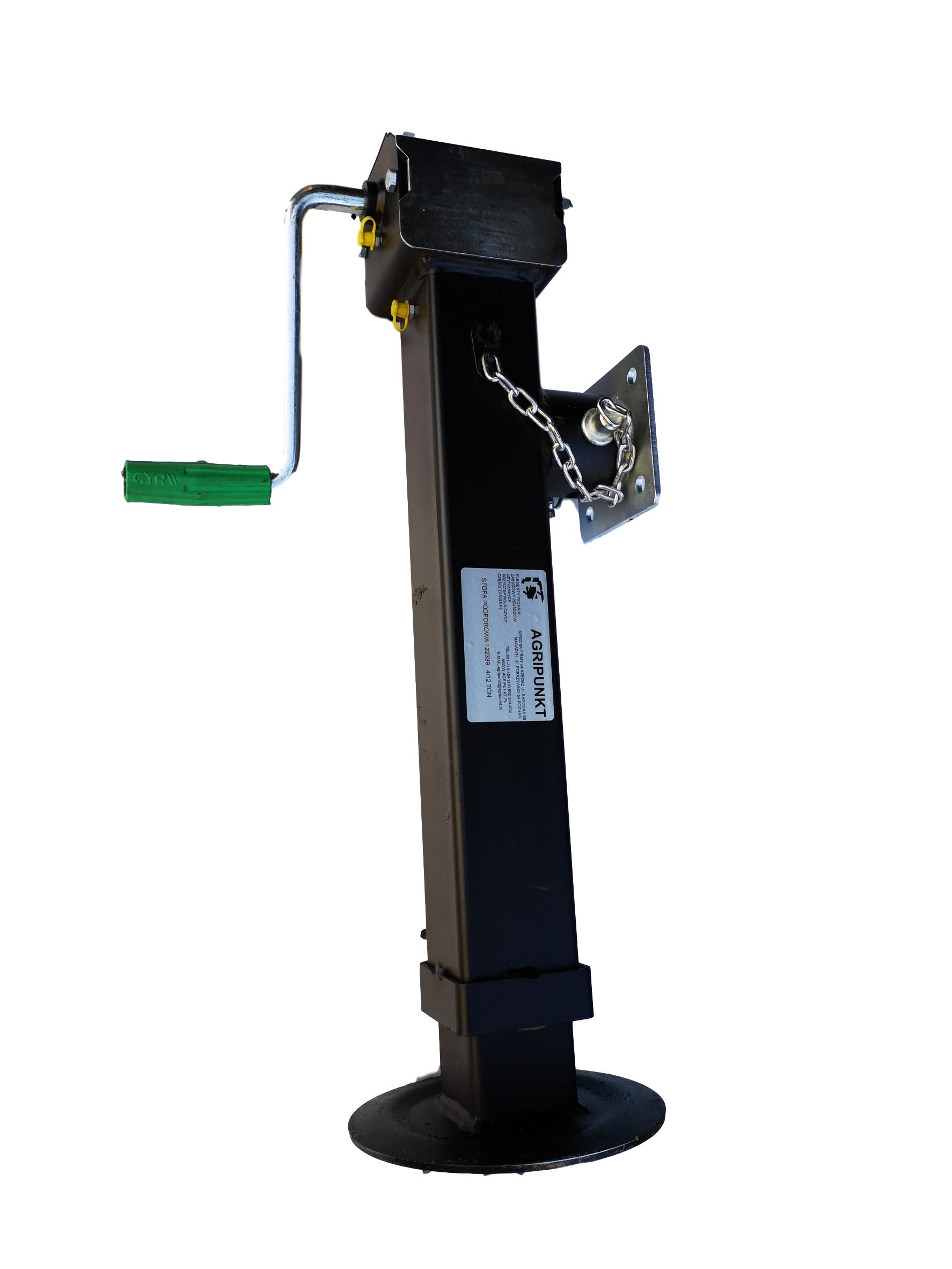 STOPA PODPOROWA 80x80  4/12Ton z mocow. obrotowym