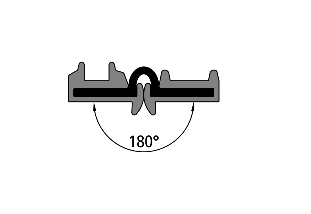 ZAWIAS LISTWOWY  alu-guma 24x29xL2400  180 st.