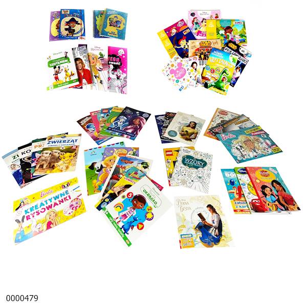KSIĄŻECZKI,KOLOROWANKI MIX DISNEY