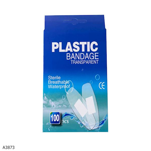 PLASTRY 100 PRZEŻROCZYSTE A3873
