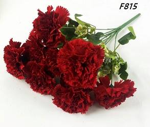 KWIATY SZTUCZNE BUKIET GOŻDZIKÓW F815