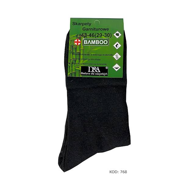 SKARPETKI 1' MĘSKIE BAMBUSOWE