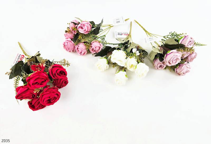 KWIATY SZTUCZNE BUKIET RÓŻ