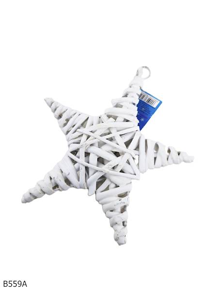 GWIAZDA Z WIKLINY  BIAŁA 15CM