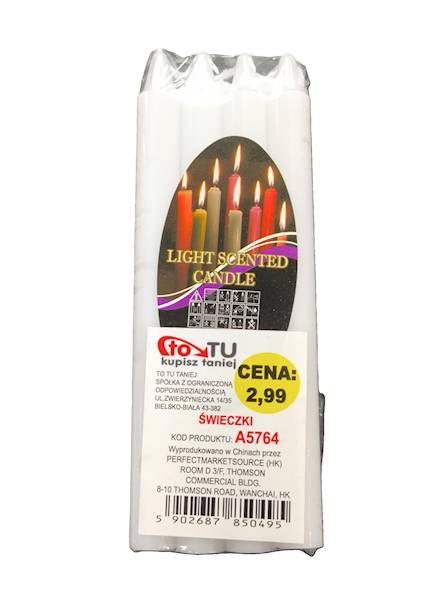 ŚWIECZKA 13 CM 8 szt!