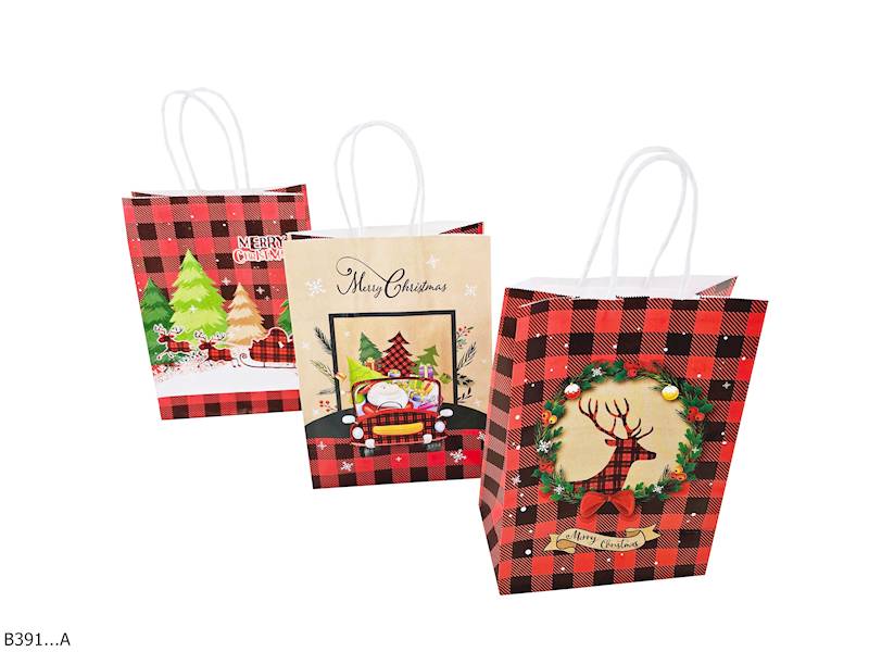 TOREBKA SZARA ŚWIĄTECZNA MAŁA