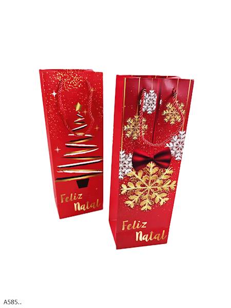 TOREBKA NA WINO ŚWIĄTECZNA