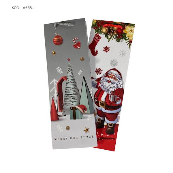 TOREBKA NA WINO ŚWIĄTECZNA