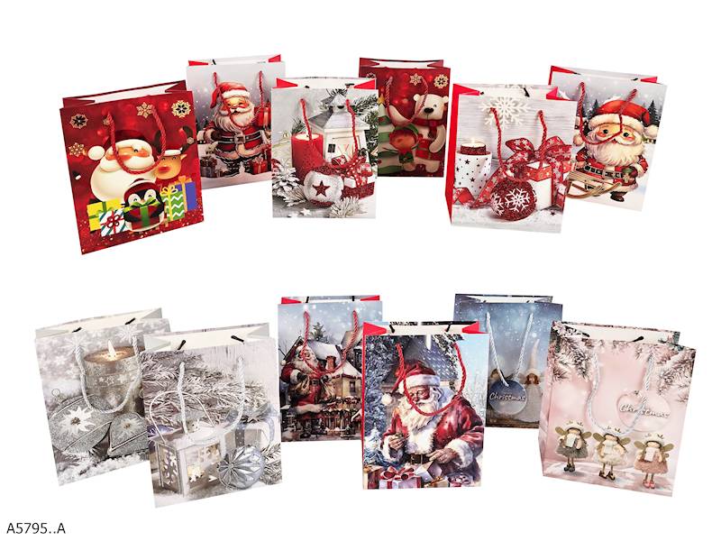 TOREBKA NA PREZENT ŚWIĄTECZNA MAŁA