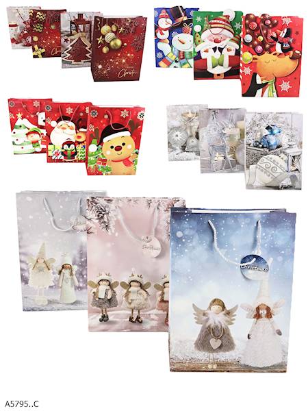 TOREBKA NA PREZENT ŚWIĄTECZNA DUŻA