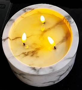 ŚWIECA LED 3 PŁOMIENIE CORTINA