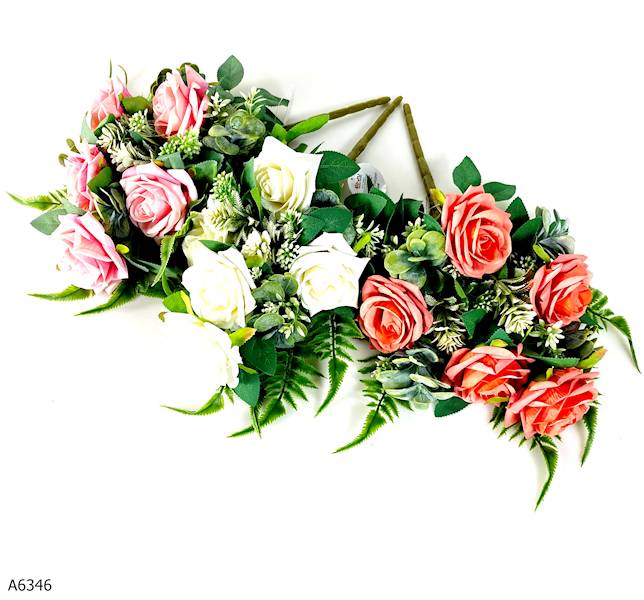 KWIATY SZTUCZNE BUKIET RÓŻ