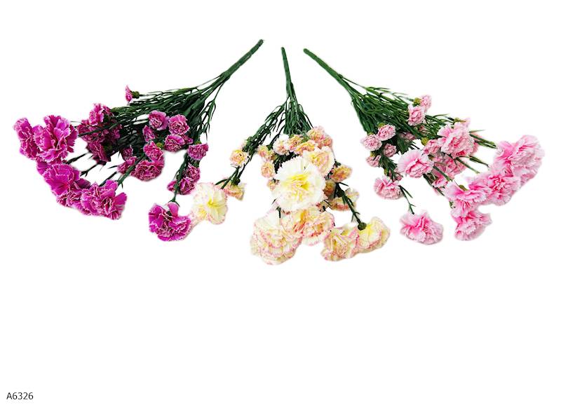 KWIATY SZTUCZNE BUKIET GOŻDZIKÓW