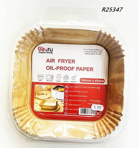 FOREMKI PAPIEROWE DO AIRFRYER ZMIANA CENY !