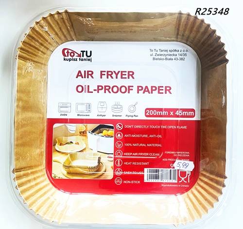 FOREMKI PAPIEROWE DO AIRFRYER ZMIANA CENY !