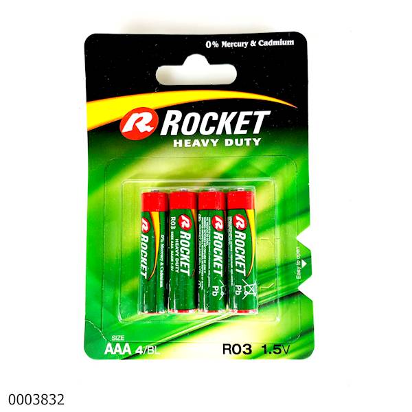 BATERIE R3 ROCKET ZWYKŁE 4' NA BLISTRZE