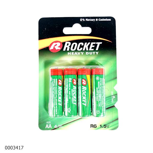 BATERIE R6 ZWYKŁE ROCKET 4' NA BLISTRZE
