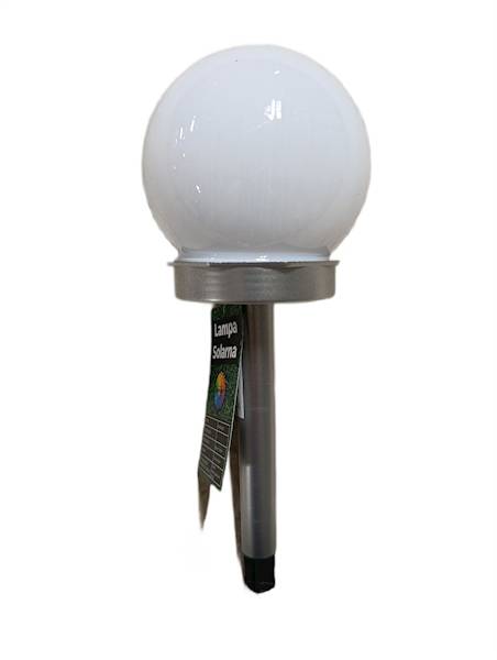 LAMPA SOLARNA KULA 10 SREBRNA