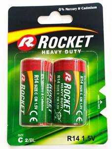 BATERIE R14 ROCKET ZWYKŁE 2' NA BLISTRZE