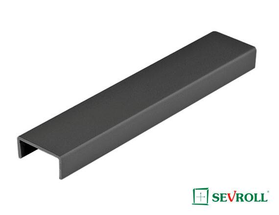 Ceownik aluminiowy 3m na 18mm SEVROLL • Czarny mat
