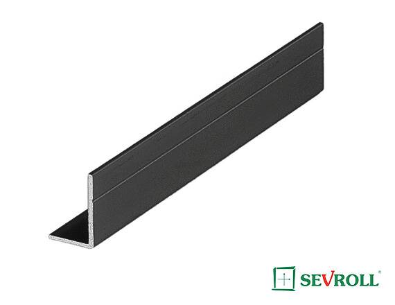 Kątownik aluminiowy MINI 3m Sevroll • Czarny mat