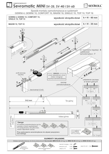 samodomykacz SERVOMAITC 60kg 20339-SV