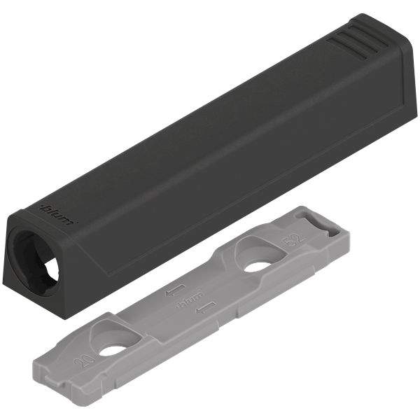 BLUM adapter TIP-ON do drzwi DŁUGI SILNY 956A1201 • Czarny
