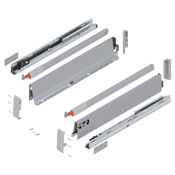 BLUM Reling SZARY TANDEMBOX do wysokiej szuflady ZRG • 270mm