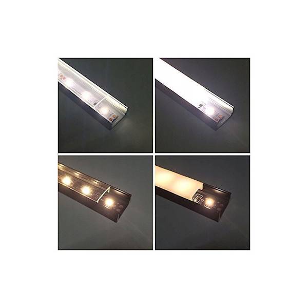 Profil LED wpuszczany WP5 + KLOSZ • 2m • Biały