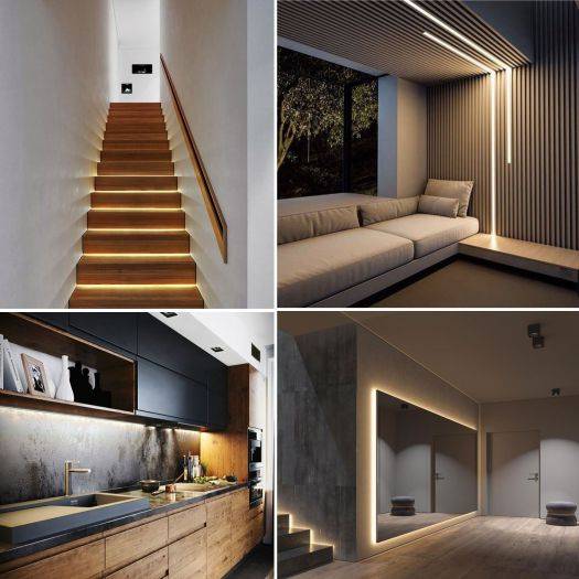 Profil LED wpuszczany WP5 + KLOSZ • 2m • Czarny
