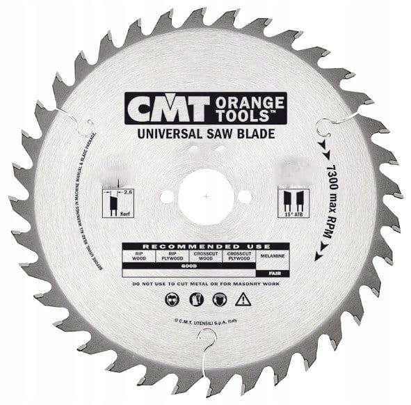 CMT Piła do elektronarzędzi uniwersalna • 160mm • 20mm • 24z