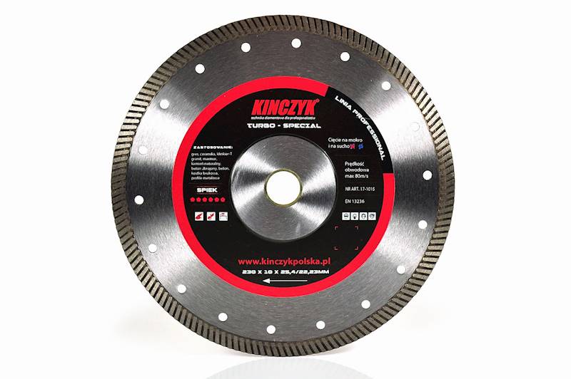 Tarcza diamentowa KINCZYK TURBO-SPECJAL • 250mm