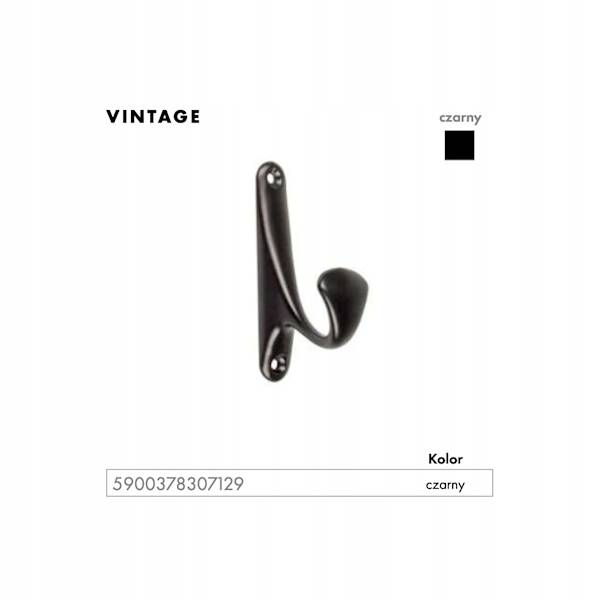 U WIESZAK VINTAGE CZARNY