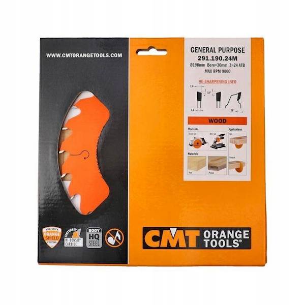 CMT Piła do elektronarzędzi uniwersalna • 190mm • 30mm • 24z