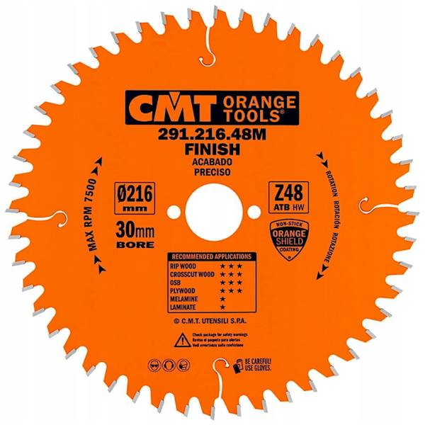 CMT Piła do elektronarzędzi uniwersalna • 216mm • 30mm • 48z