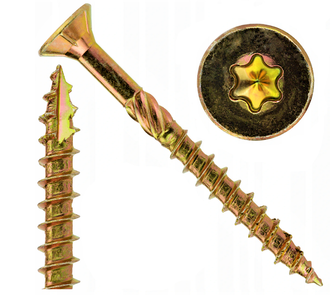 Wkręty do drewna ciesielskie stożkowe 200szt • 4,0x30 mm