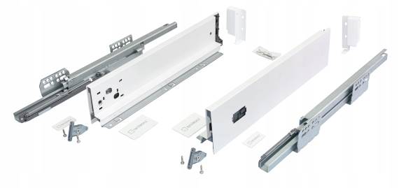 Szuflada V-BOX 3D SLIM BIAŁY • 450mm • 95mm
