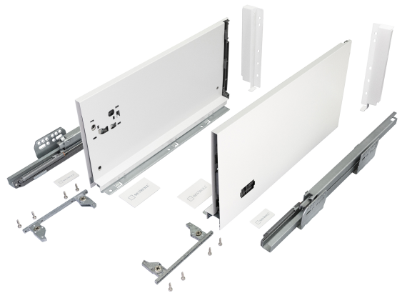 Szuflada V-BOX 3D SLIM BIAŁY • 450mm • 210mm