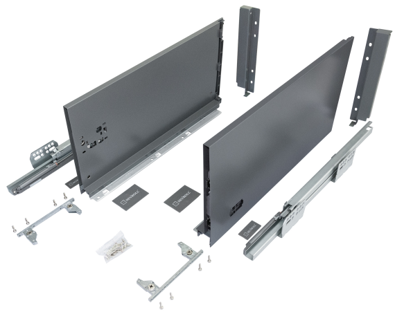 Szuflada V-BOX 3D SLIM GRAFIT • 350mm • 178mm