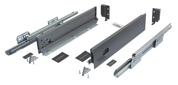 Szuflada V-BOX 3D SLIM GRAFIT • 450mm • 95mm